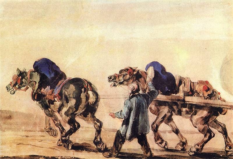 Coachman with Horses