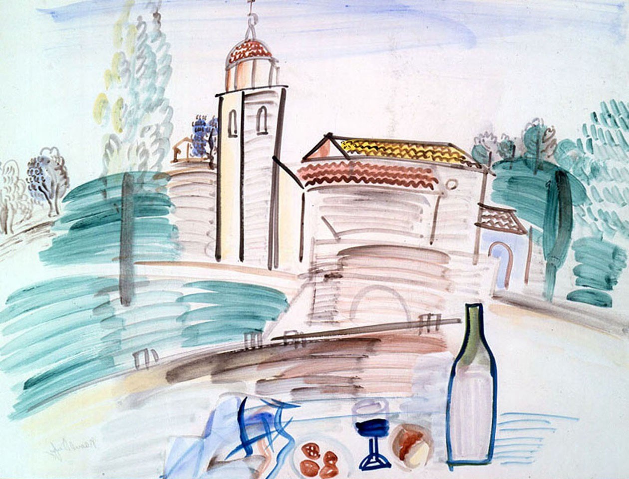 Still Life with a Provençal Landscape
