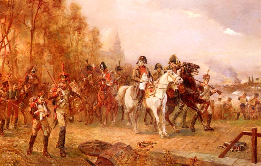 Napoleon with His Troops at the Battle of Borodino