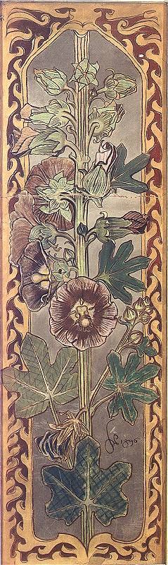 Hollyhocks