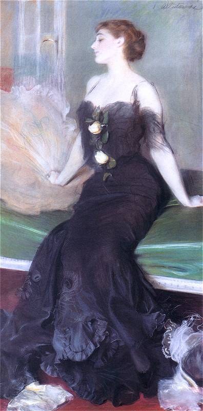 Portrait of a Lady in a Black Dress