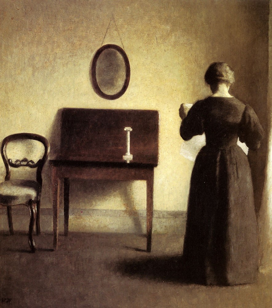 A Lady Reading in an Interior