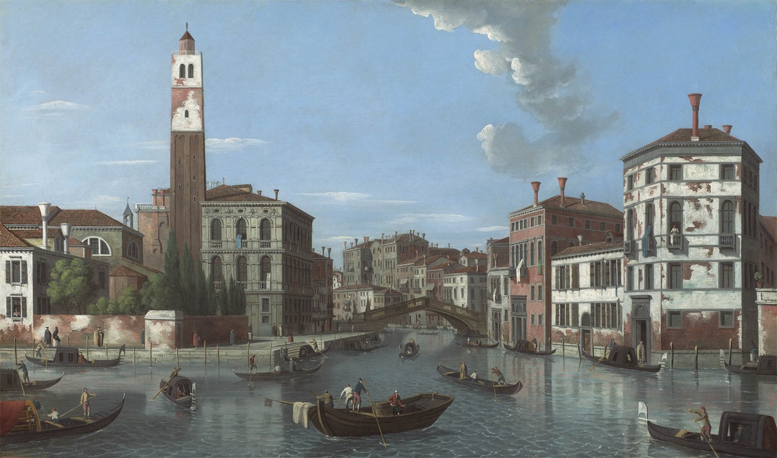 View of the Grand Canal, Venice, with San Geremia and the Entrance to the Cannaregio