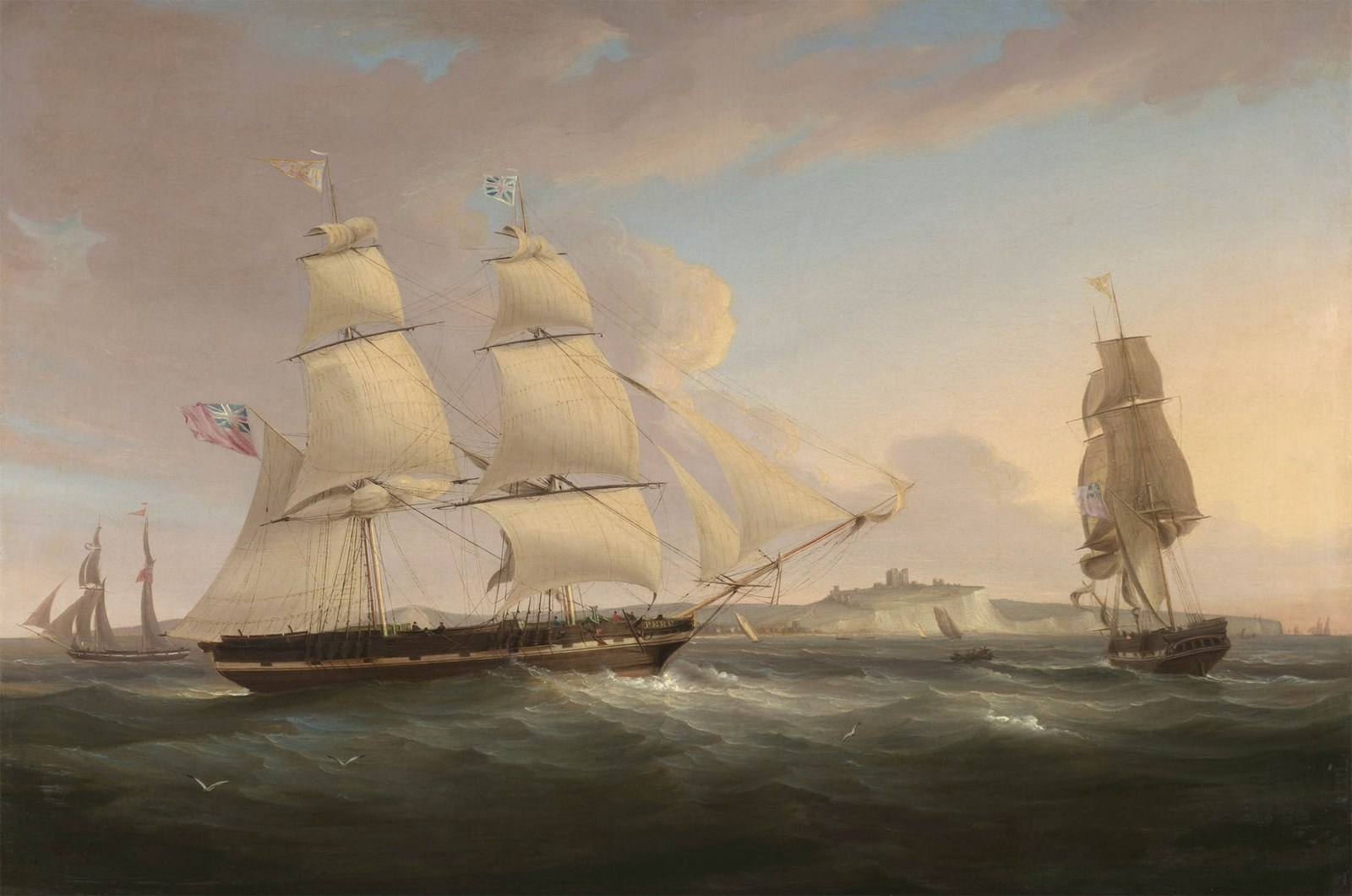 The Merchant Snow Peru in Three Positions off Dover