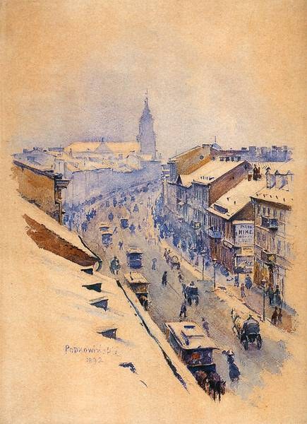 Nowy Świat Street in Winter