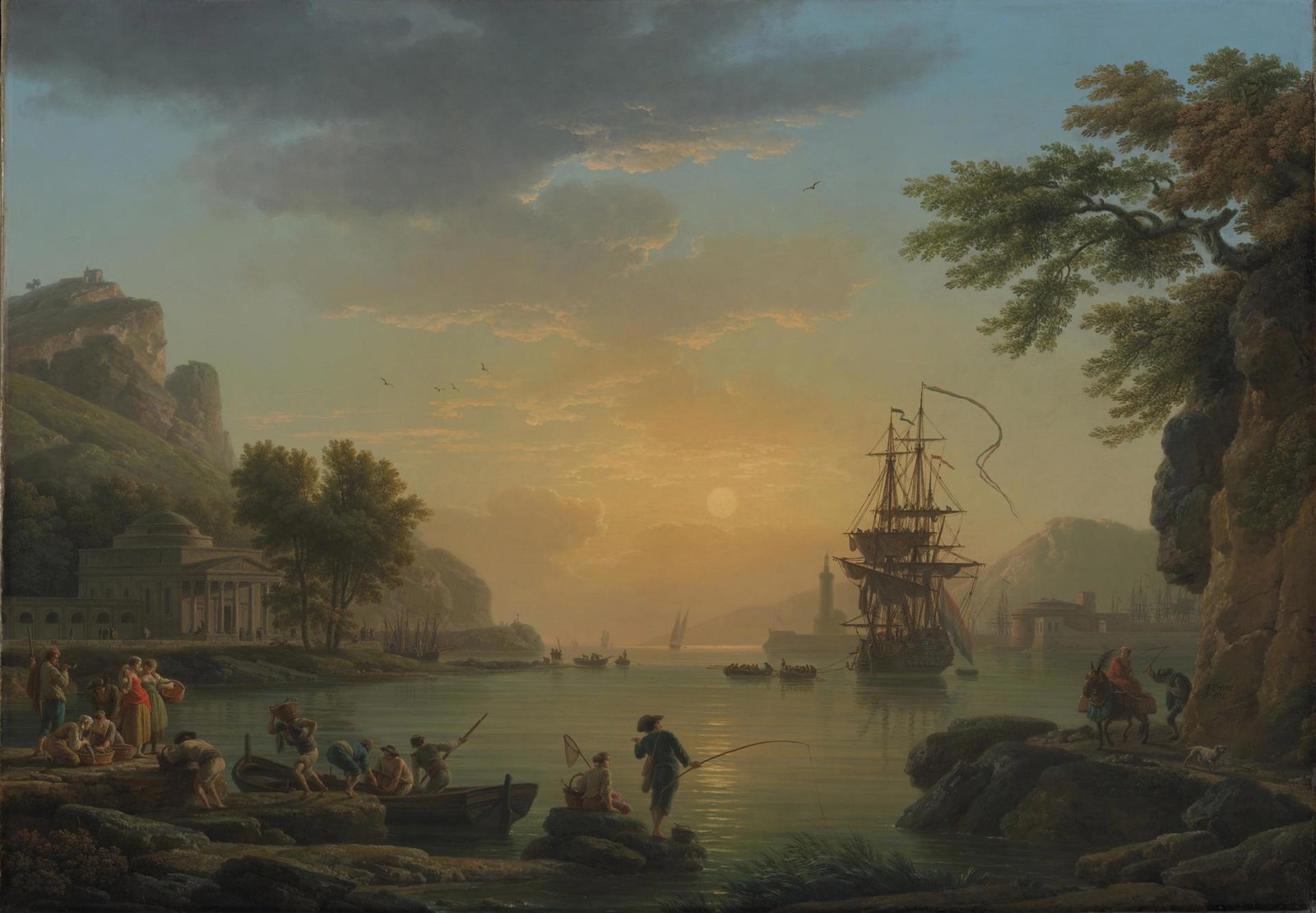 A Landscape at Sunset