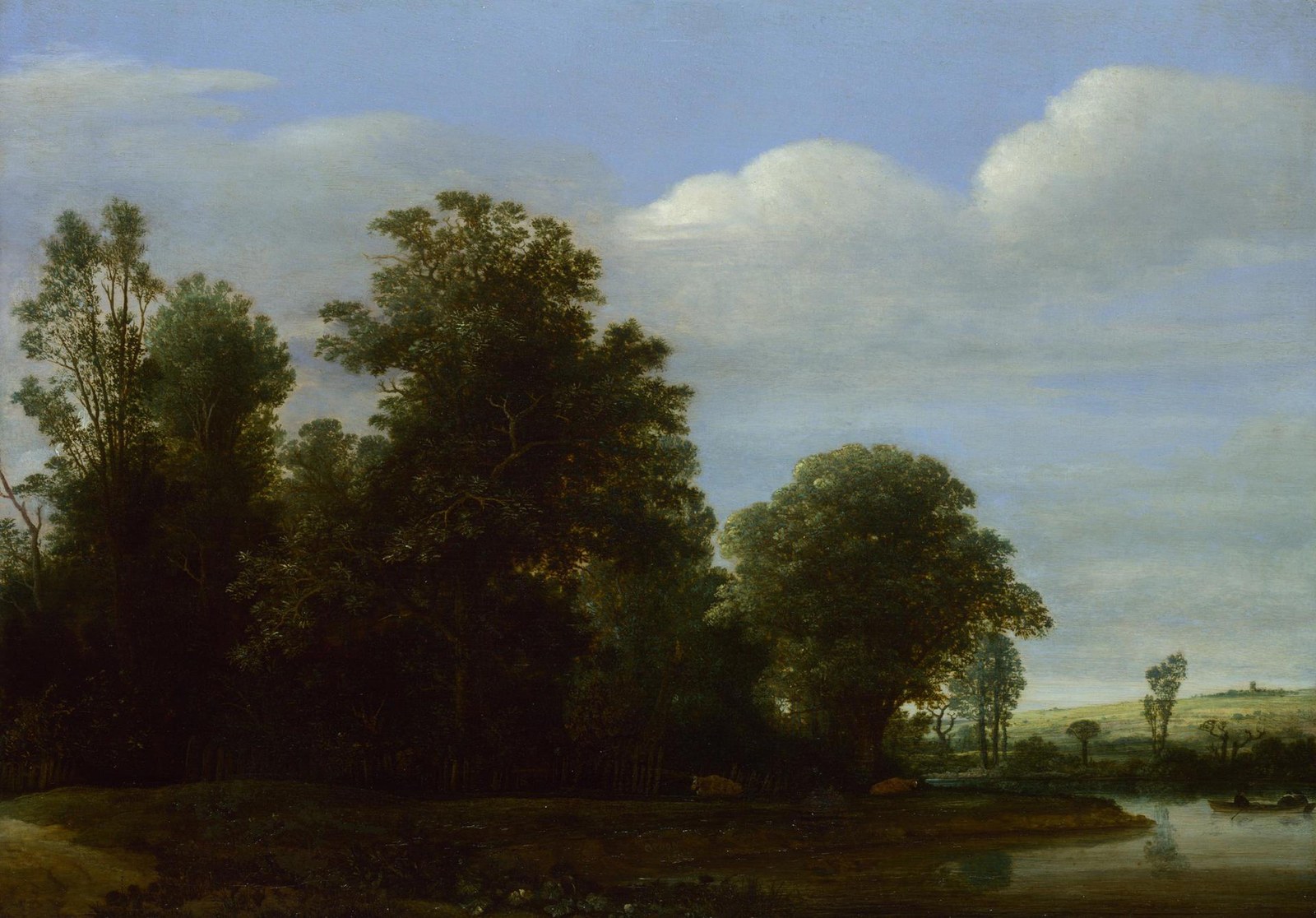 A Landscape with a River by a Wood