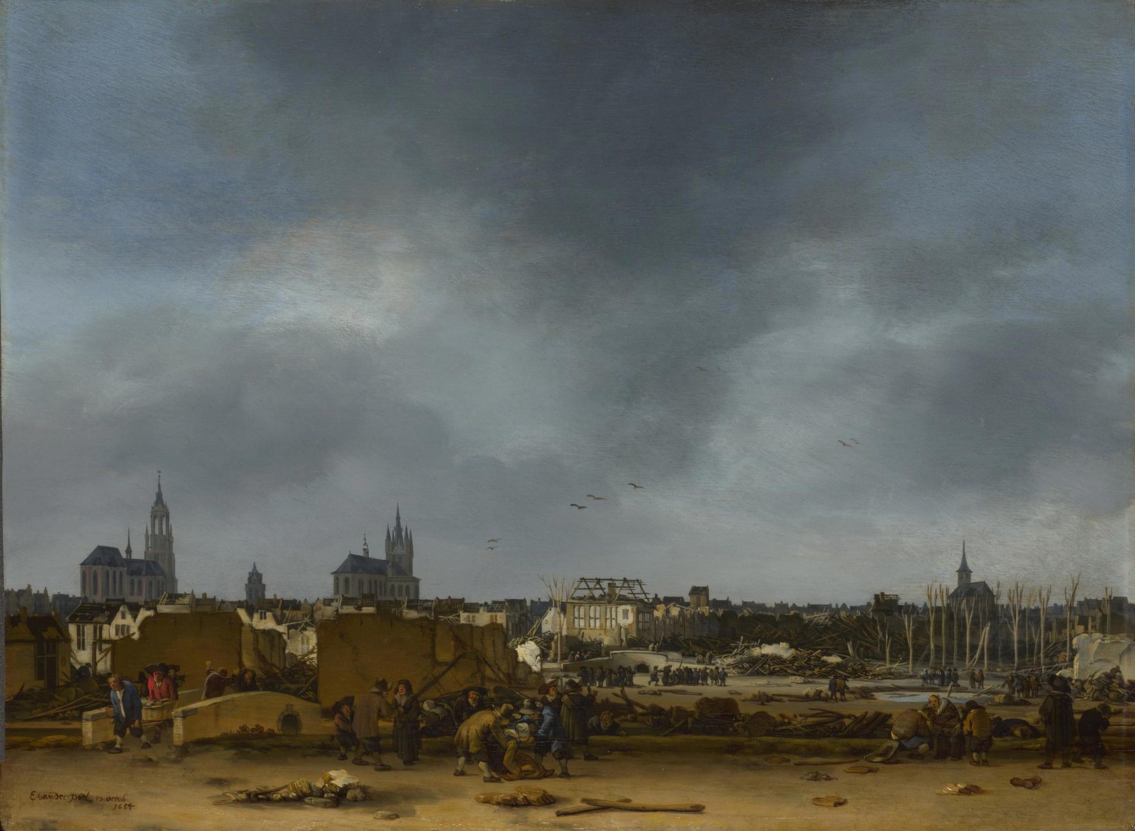 A View of Delft after the Explosion of 1654