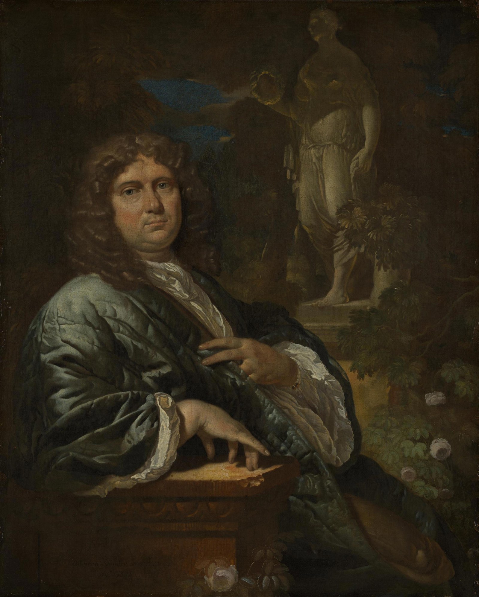 Portrait of a Man in a Quilted Gown