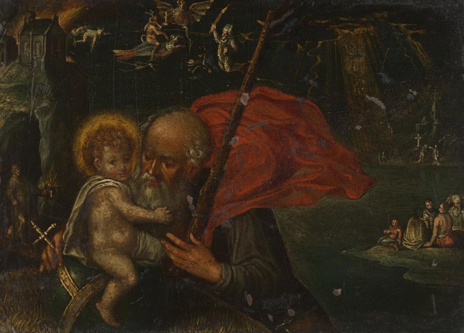 Saint Christopher carrying the Infant Christ