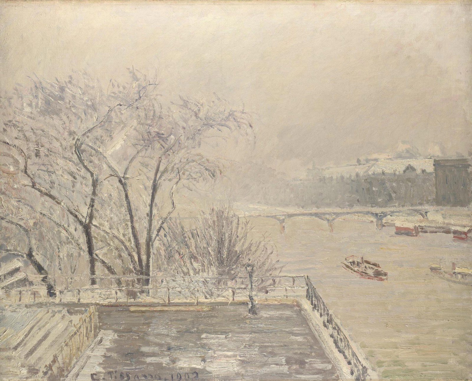 The Louvre under Snow