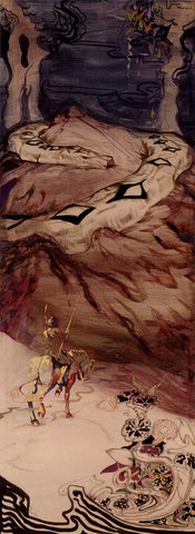 A Dragon Passing Over Travellers