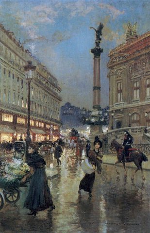 A View of the Opera House Paris