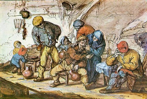 Adriaen Jansz van Scene In The Tavern
