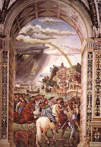 Aeneas Piccolomini Leaves For The Council Of Basle