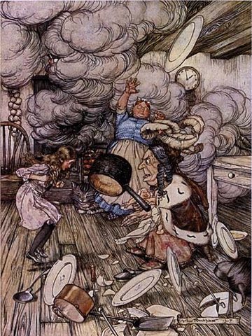 Alice in Wonderland Pig and Pepper