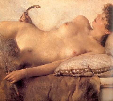 Alma Tadema In the Tepidarium detail