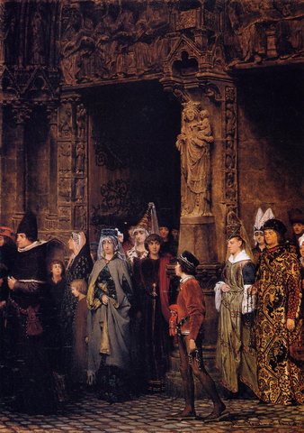 Alma Tadema Leaving Church in the Fifteenth Century