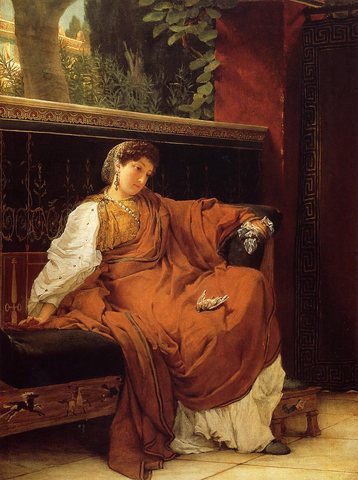Alma Tadema Lesbia Weeping over a Sparrow