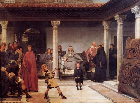 Alma Tadema The Education of the Children of Clovis