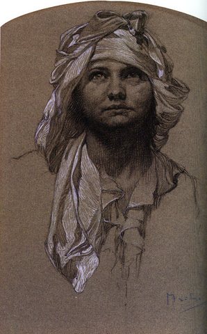 Alphonse Head of a Girl