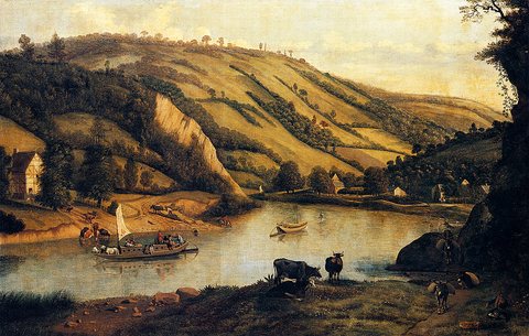 An Extensive River Landscape Probably Derbyshire