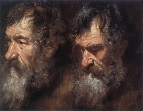 Anthony Van Studies of a Mans Head