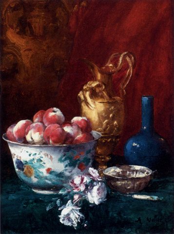 Antoine Still Life With Peaches
