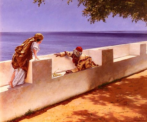 Antonio Maria Fabres y The Young Snake Charmer