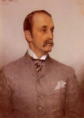 Augustus Portrait Of Josiah Caldwell Sandys