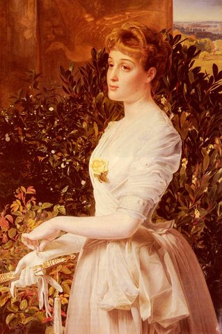 Augustus Portrait Of Julia Smith Caldwell Sandys