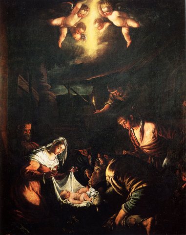 Bassano Jacopo The Adoration Of The Shepherds