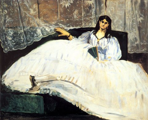 Baudelaires Mistress Reclining Study of Jeanne Duval
