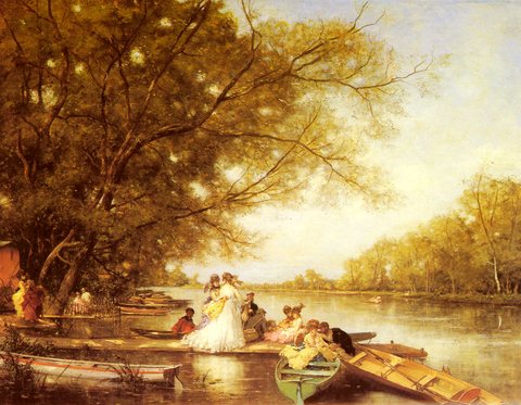 Boating Party On The Thames