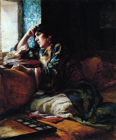 Bridgeman Frederick Arthur Aicha a Woman of Morocco