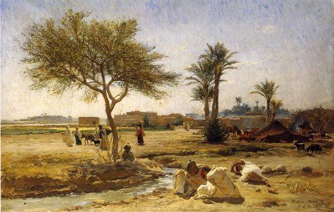 Bridgeman Frederick Arthur An Arab Village
