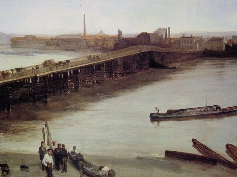 Brown and Silver Old Battersea Bridge