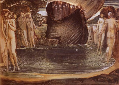 Burne Jones Sir Edward Coley Design For The Sirens
