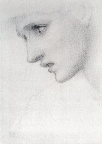Burne Jones Sir Edward Coley Profile To The Left