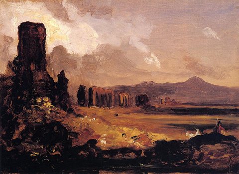 Campagna di Roma (study for -Aqueduct near Rome-)