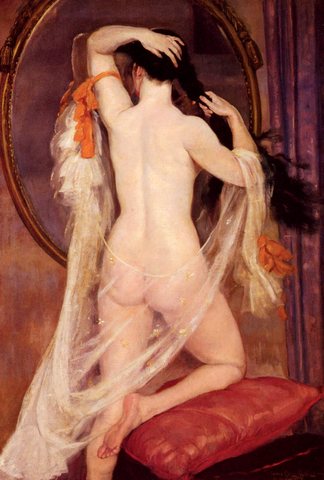 Caro Delvaille Henry Nu Au Miroir