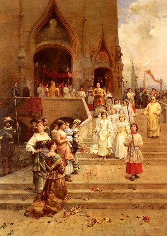 Cesare Auguste The Confirmation Procession