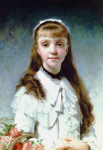 Chaplain Charles Young Girl with Bouquet
