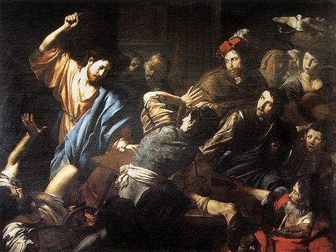 Christ Driving The Money Changers Out Of The Temple