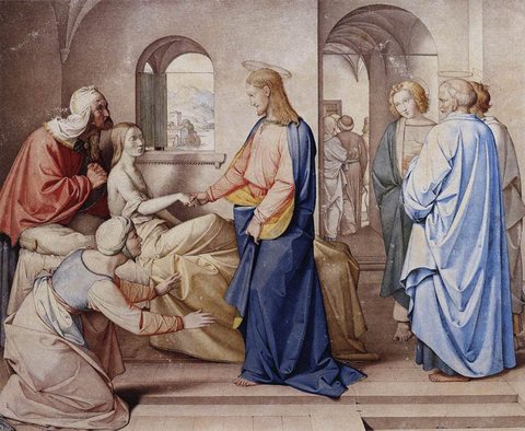 Christ Resurrects The Daughter Of Jairu