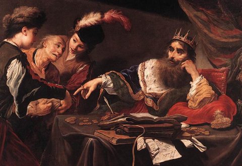 Claude Croesus Receiving Tribute From A Lydian Peasant