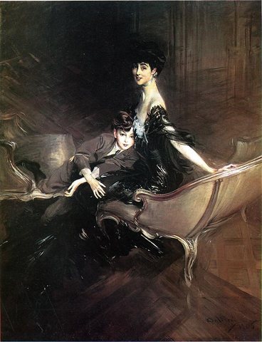 Consuelo Duchess of Marlborough with Her Son Ivor Spencer Churchill