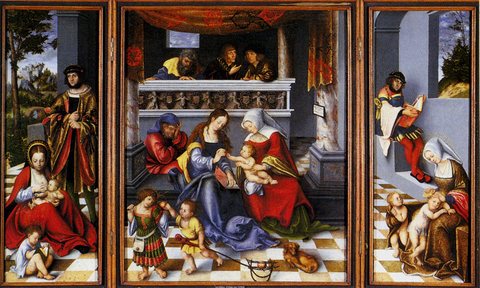 Cranach Lucas Altar Of The Holy Family