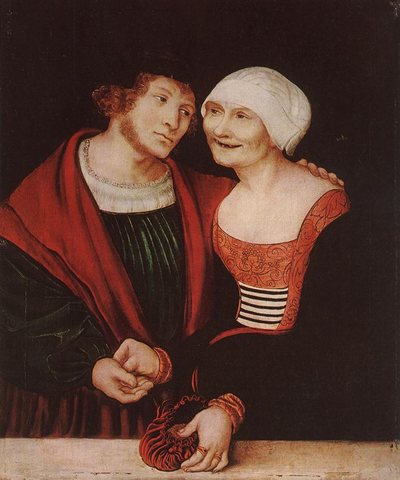 CRANACH Lucas the Elder Amorous Old Woman And Young Man