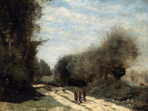 Crecy en Brie Road in the Country